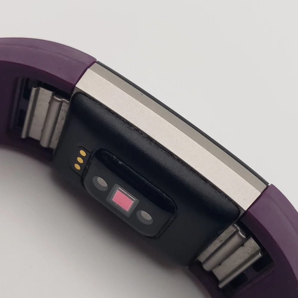 Fitbit Charge 2 Fitness Tracker Unisex Large Plum FB407 Heart Rate Sleep Monitor